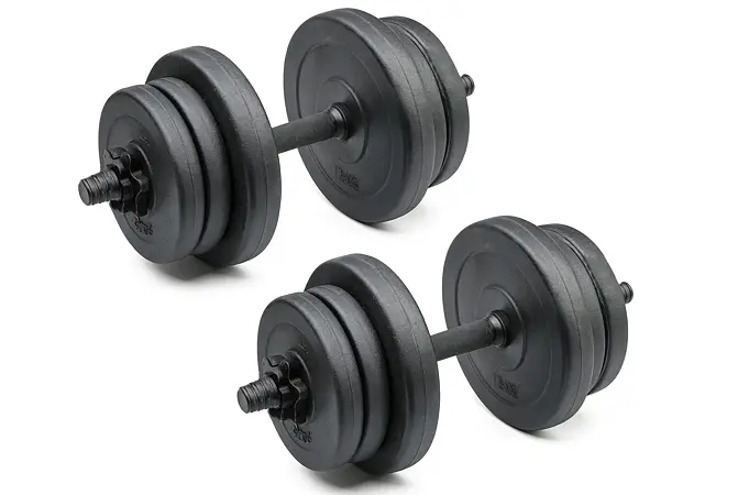 Set jednoručních nakládacích činek 2 x 10 kg TRINFIT NCP 25 mm