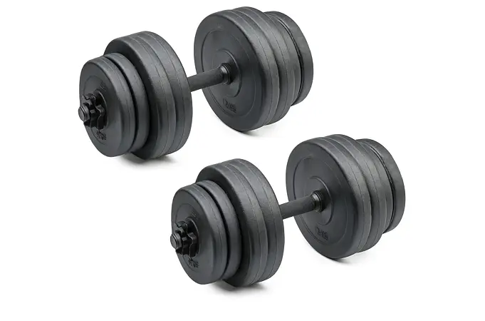 Set jednoručních nakládacích činek 2 x 15 kg TRINFIT NCP 25 mm