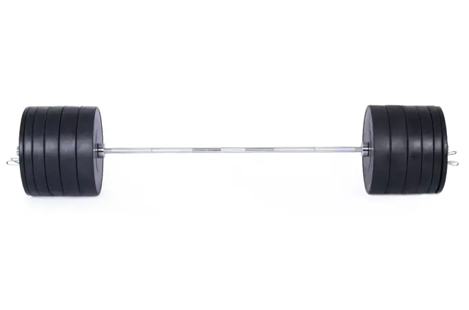 Olympijská činka TRINFIT 220 kg Bumper BLACK
