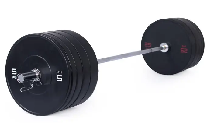Olympijská činka TRINFIT 170 kg Bumper BLACK