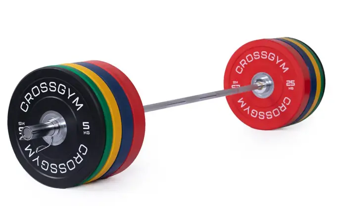 Olympijská činka TRINFIT 170 kg Training Bumper CrossGym