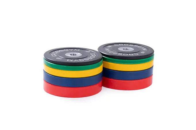 Sada olympijských kotoučů TRINFIT Bumper Plate CrossGym 150 kg
