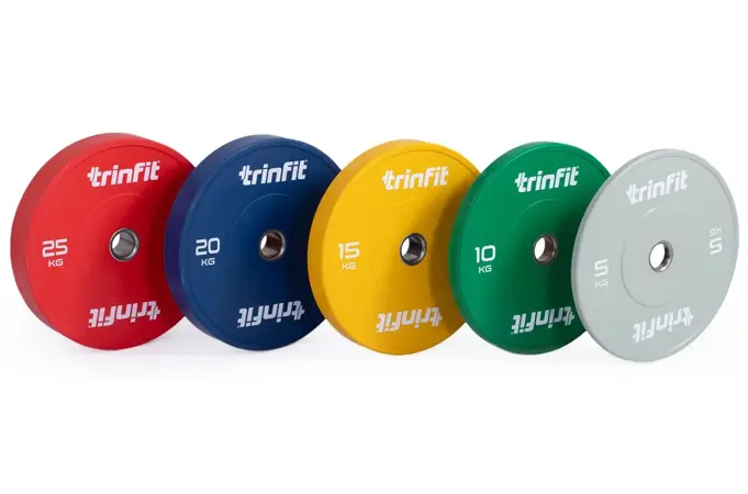 Olympijské kotouče TRINFIT Bumper Plate Training barevné