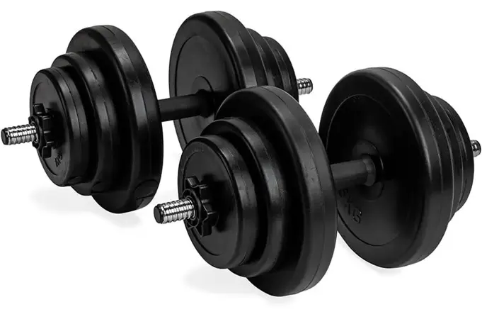 Činkový set VIRTUFIT Adjustable Dumbbellset - Vinyl 2 x 14 kg