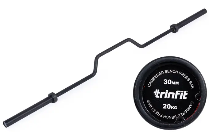 Olympijská osa TRINFIT 2200 mm Cambered bar BLACK