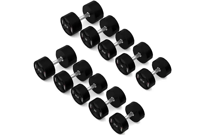 Sada polyuretanových jednoručních činek HMS HPC set 2 x 27,5 - 37,5 kg