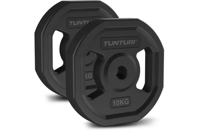 Kotouč TPU Aerobic TUNTURI Pro 10kg černý - pár